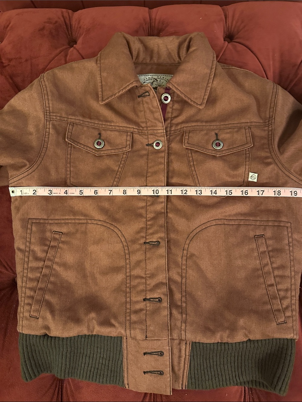 Patagonia Hemp Brown/Clay Women's Trucker Jacket NW/OT Women’s M - Picture 7 of 8